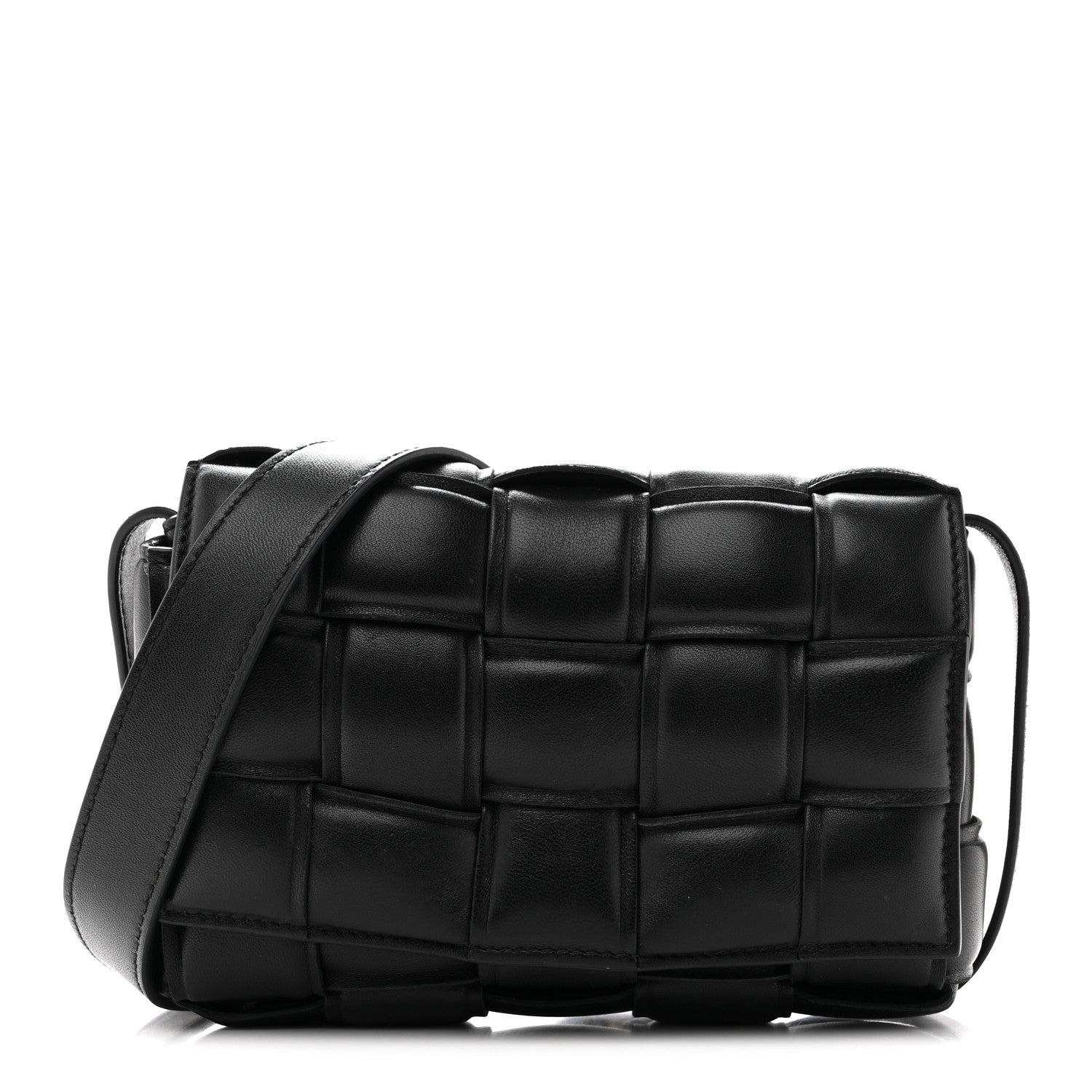 Bottega Veneta Nappa Maxi Intreccio Small Padded Cassette Crossbody Bag Black 2026 PRELOOV foto 1