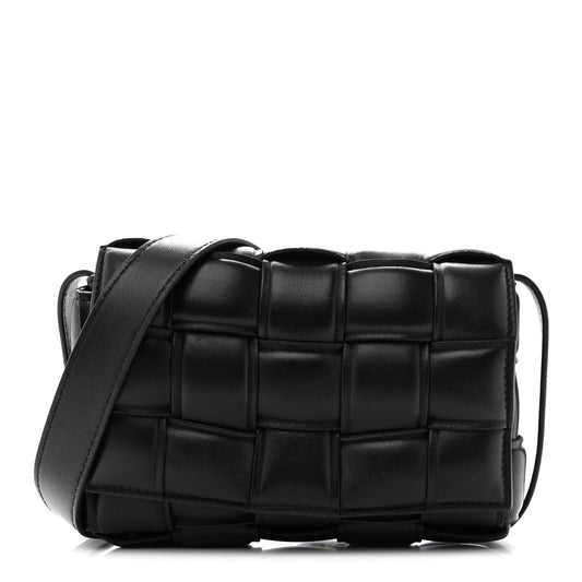 Bottega Veneta Nappa Maxi Intreccio Small Padded Cassette Crossbody Bag Black 2026 PRELOOV foto 1