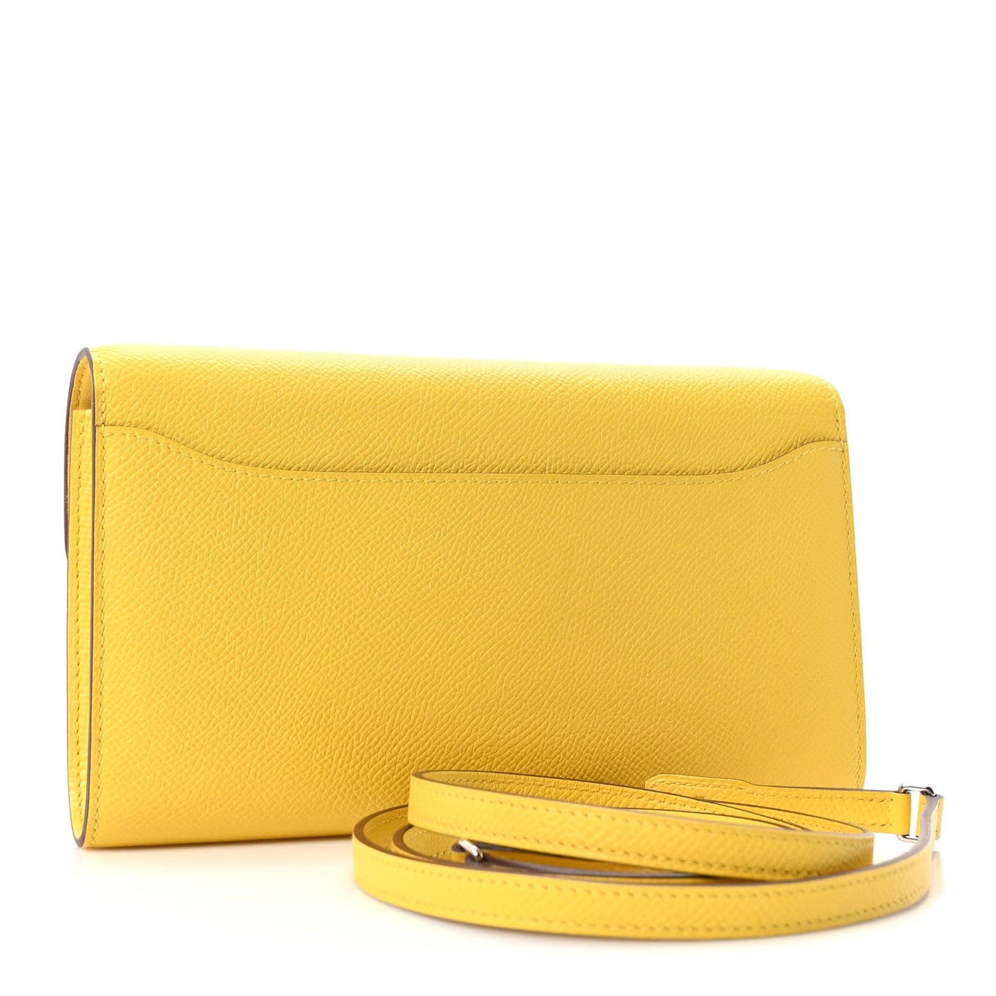 Hermès Epsom Constance Long Wallet To Go Jaune de Naples foto 4