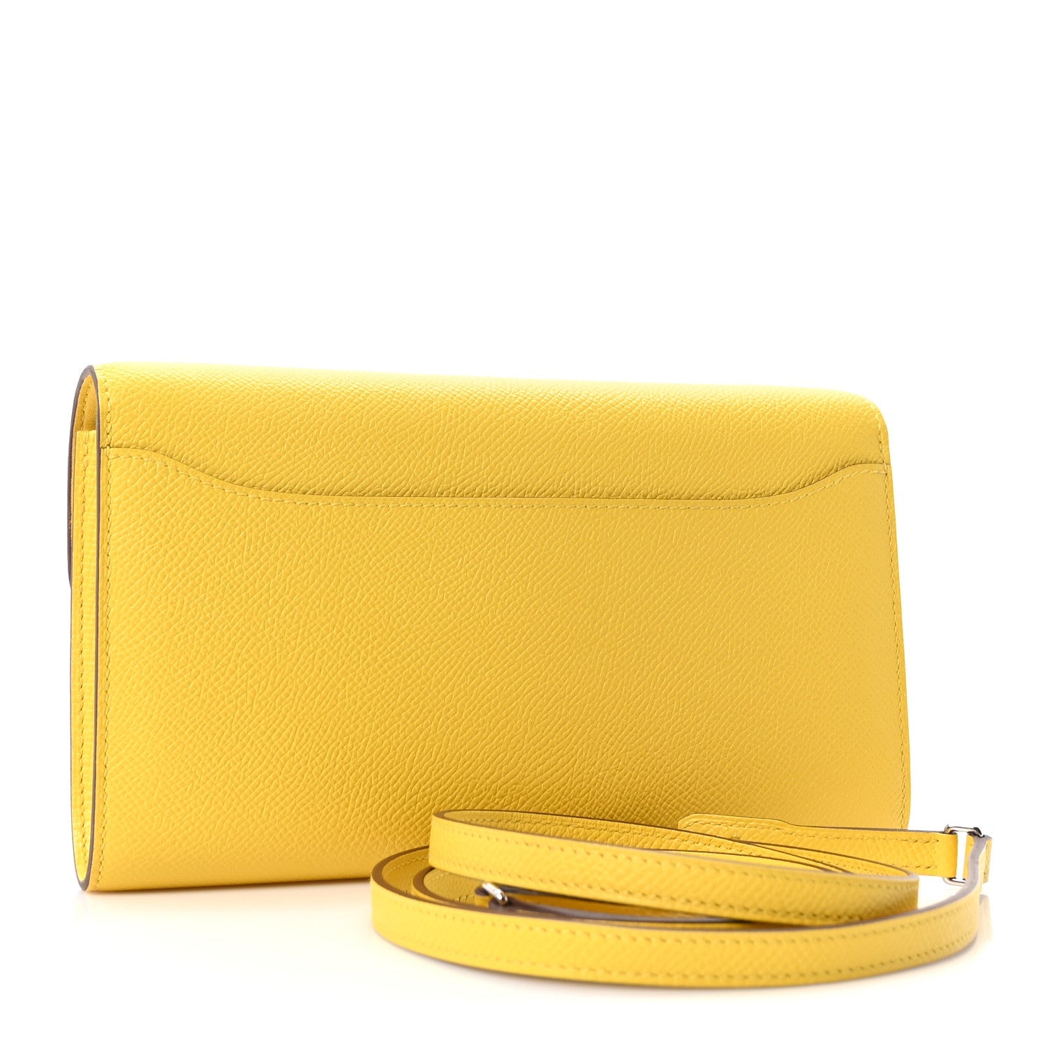 Hermès Epsom Constance Long Wallet To Go Jaune de Naples foto 4