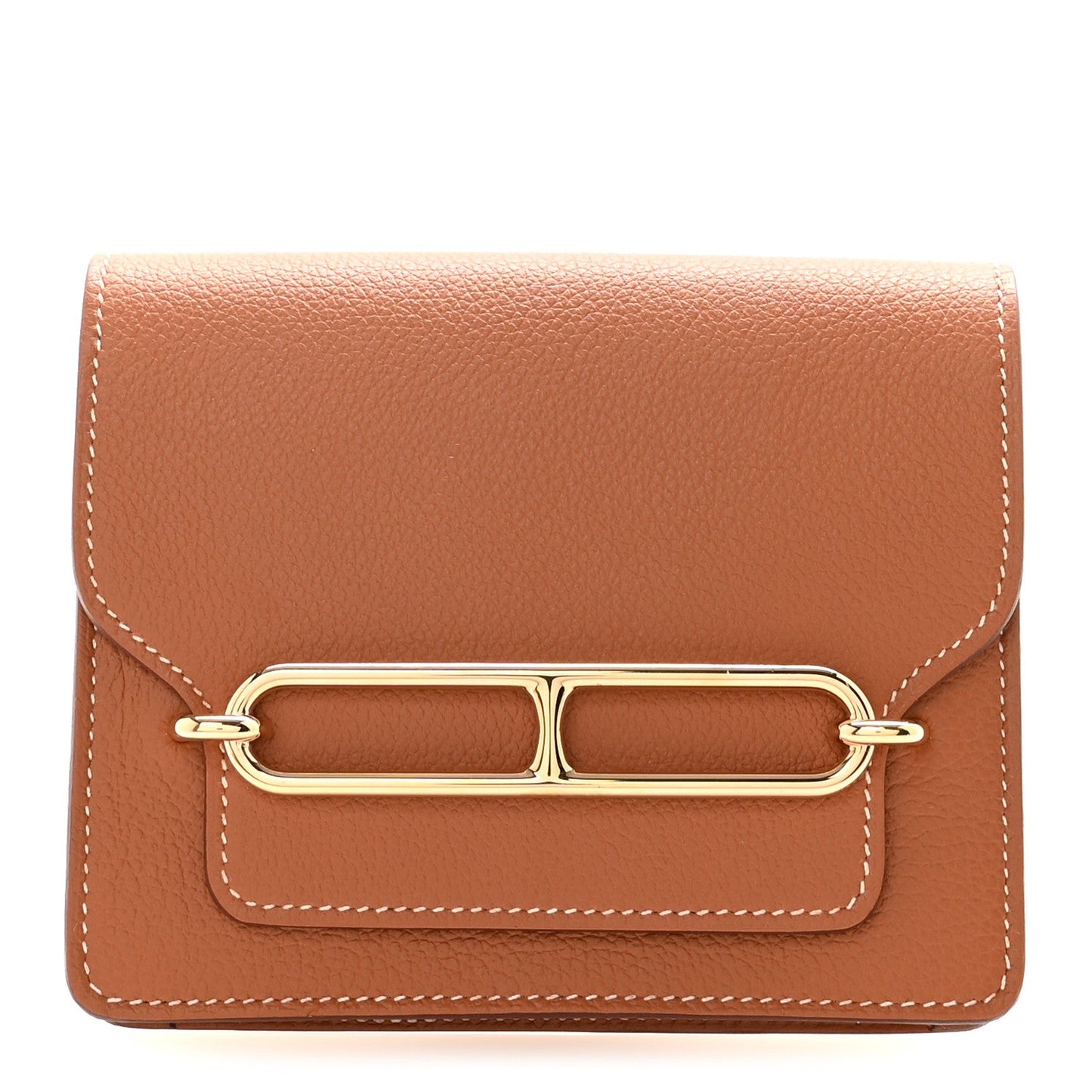 Hermès Roulis Slim Wallet Gold Evercolor - PRELOOV