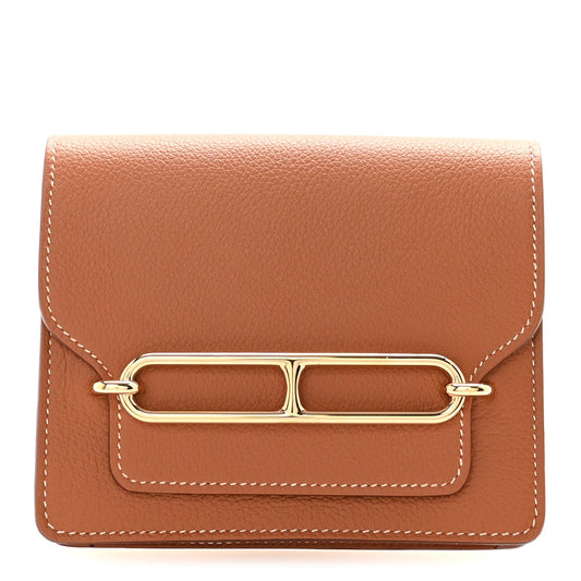 Hermès Roulis Slim Wallet Gold Evercolor - PRELOOV