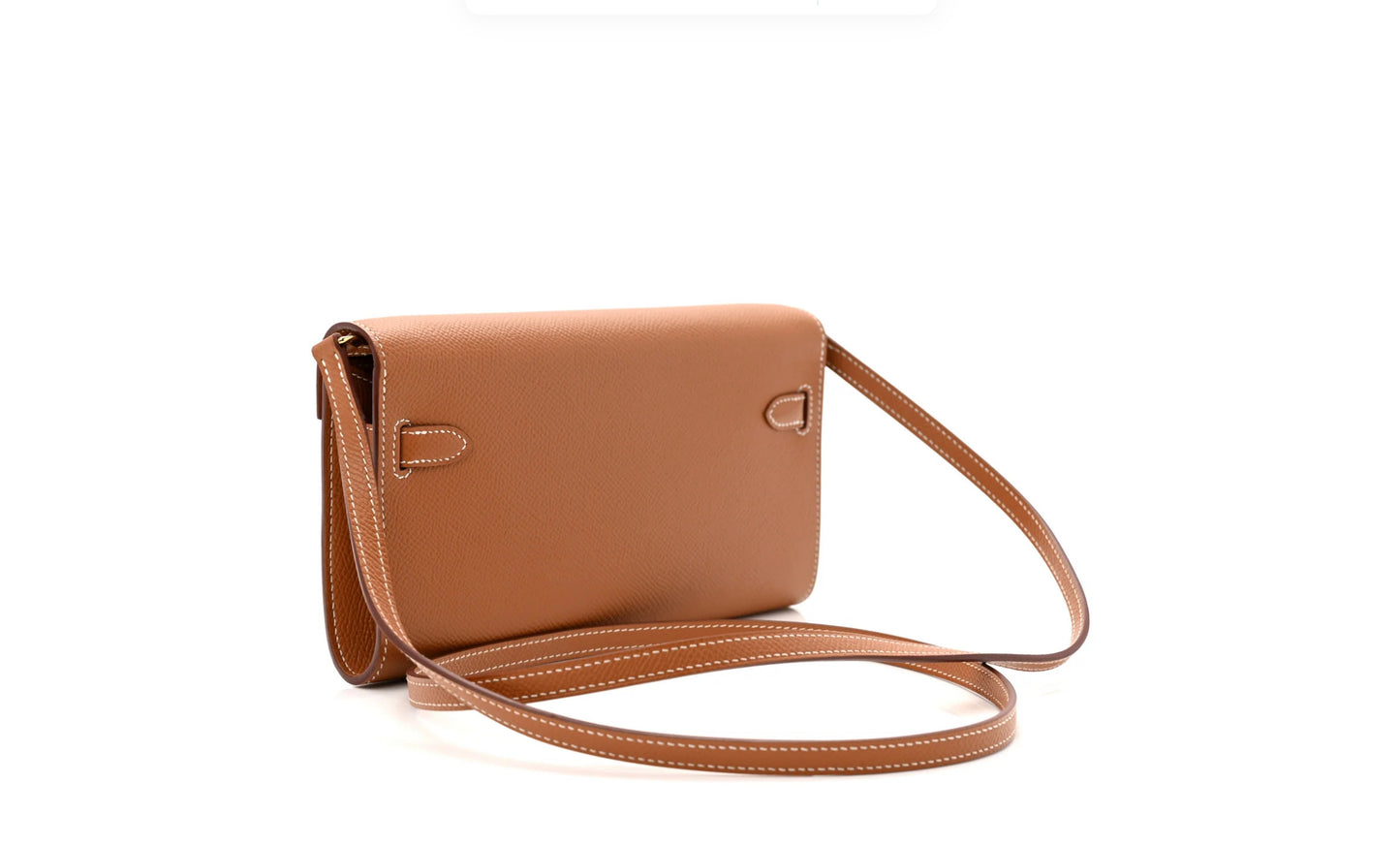 HERMES Epsom Kelly portemonnee in goudkleur