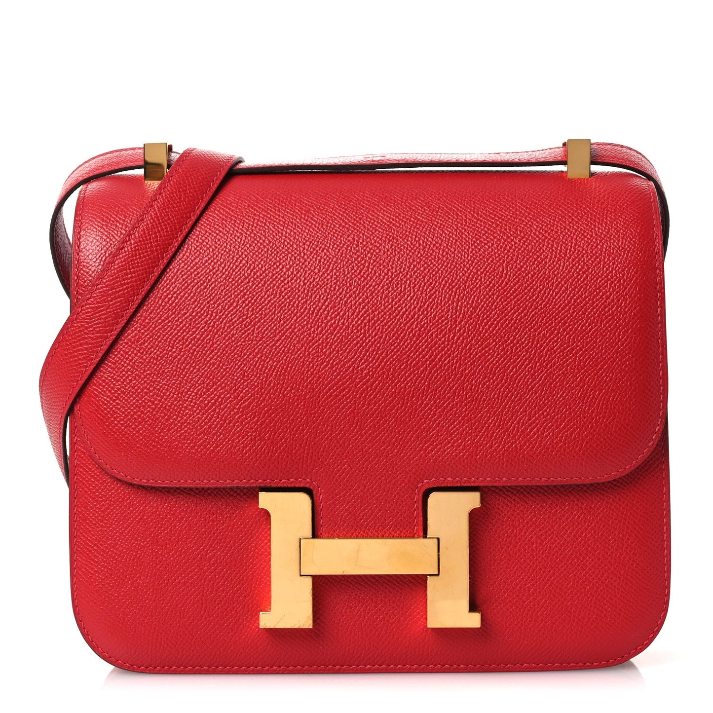 Hermès Epsom Constance 24 Rouge Casaque