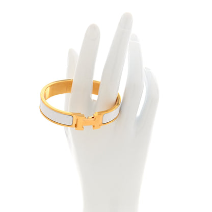 Hermes Narrow Clic Clac H Bracelet PM White image 2