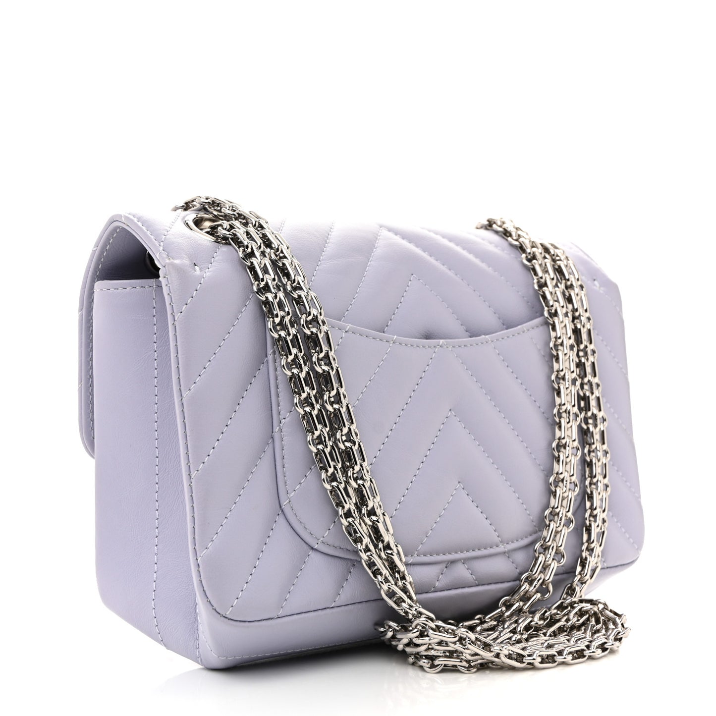 Chanel 2.55 Reissue Mini Flap Bag Light Purple Aged Calfskin Chevron Quilted 2026 image 3 – PRELOOV