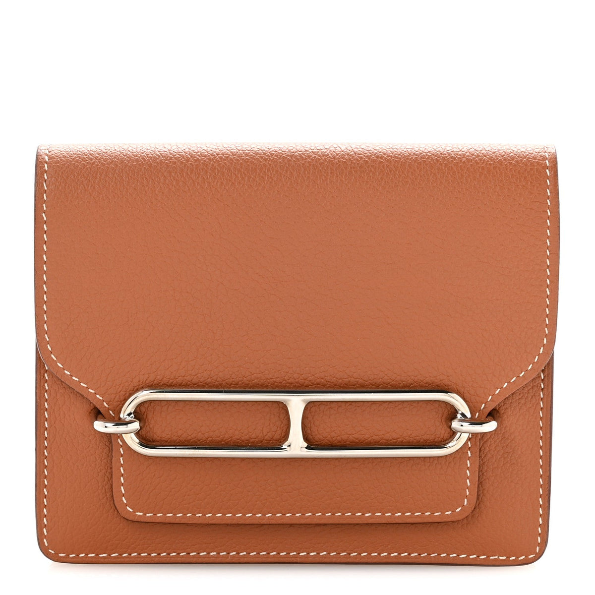 Hermès Roulis Slim Wallet Gold Evercolor - PRELOOV