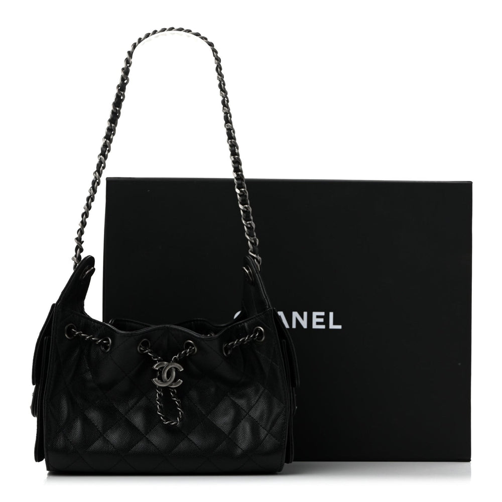Chanel Caviar Quilted Mini Chanel 25 Handbag Black 2026 – PRELOOV