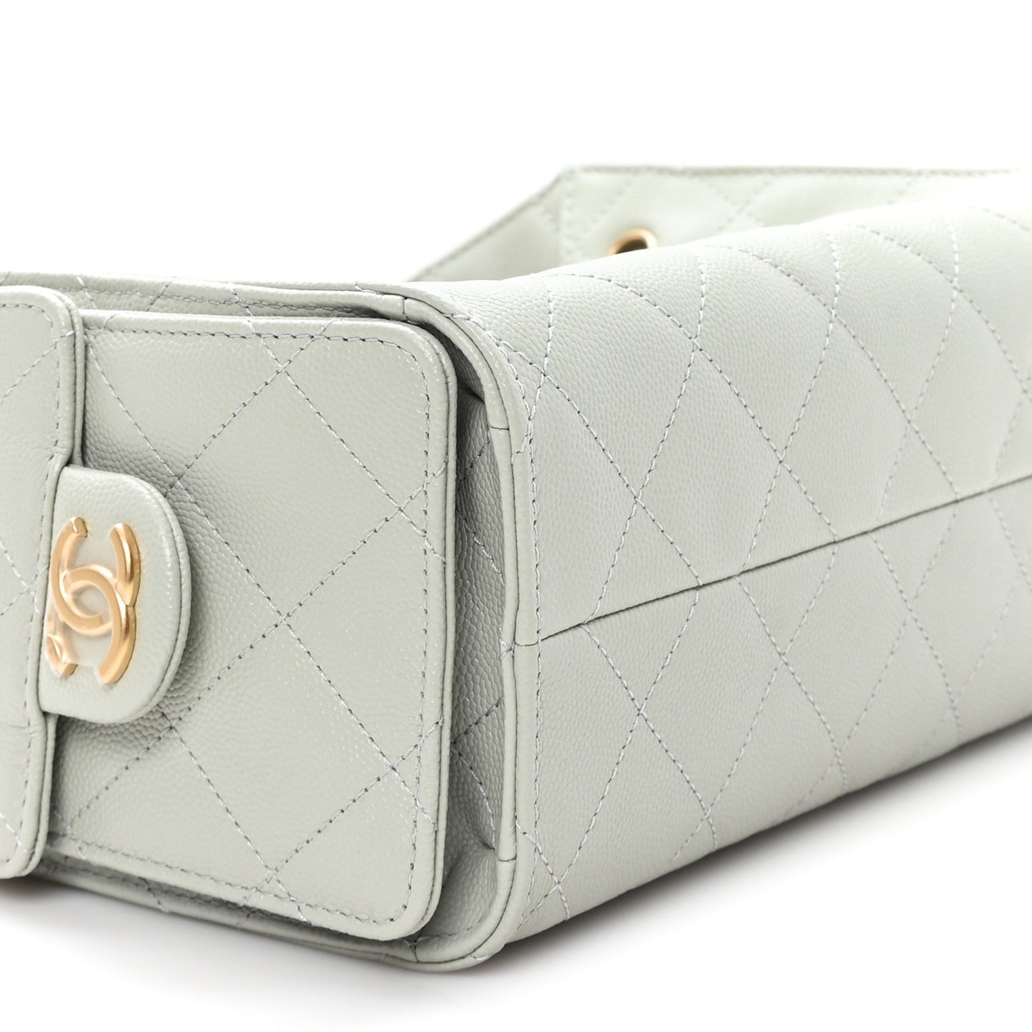 Chanel Caviar Quilted Mini Chanel 25 Handbag Light Green 2026 – PRELOOV