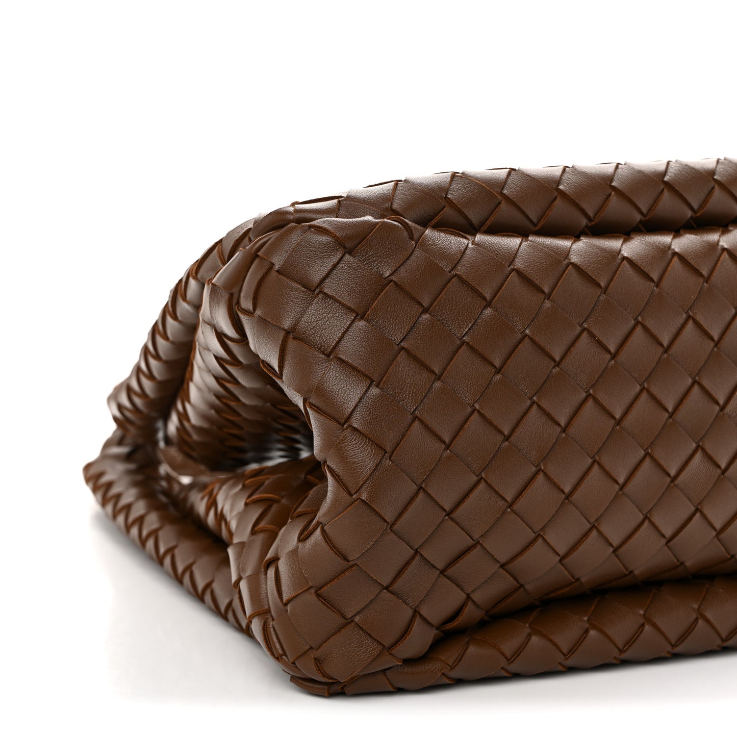 Bottega Veneta Medium Campana Shoulder Bag Tannin Brown Nappa Intrecciato – PRELOOV