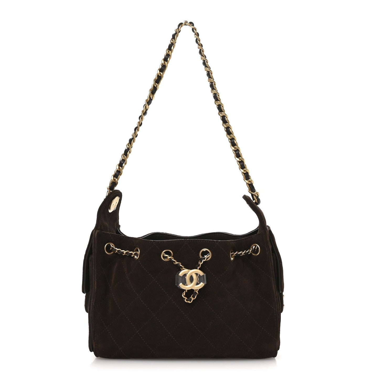 Chanel Suede Quilted Mini Chanel 25 Handbag Dark Brown 2026 – PRELOOV