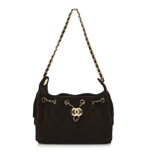 Chanel Suede Quilted Mini Chanel 25 Handbag Dark Brown 2026 – PRELOOV
