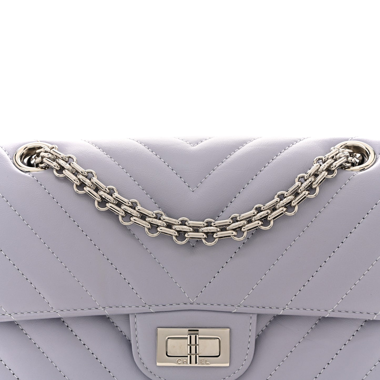 Chanel 2.55 Reissue Mini Flap Bag Light Purple Aged Calfskin Chevron Quilted 2026 image 8 – PRELOOV
