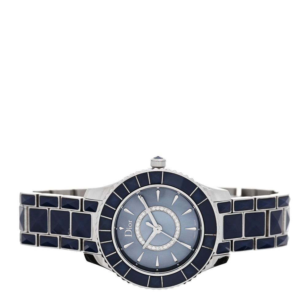 Christian Dior Christal 33mm Blue Mother of Pearl Watch image 2