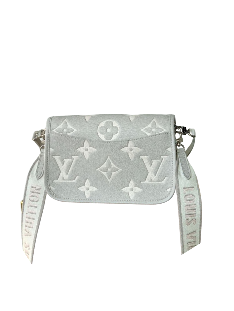 Louis Vuitton Diane Bag Brume Quartz Gray Monogram Empreinte Leather (M14214)