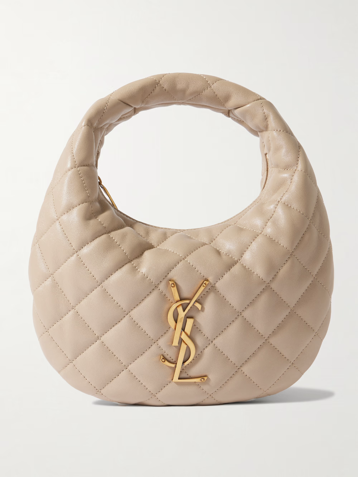 Saint Laurent Icarino Matelassé Leather Tote Beige – PRELOOV