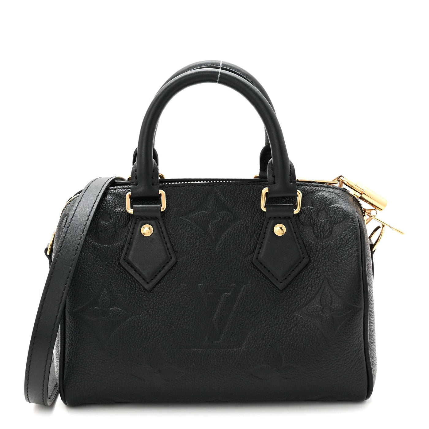 Louis Vuitton Speedy Bandouliere 20 Black Empreinte Monogram Giant – PRELOOV