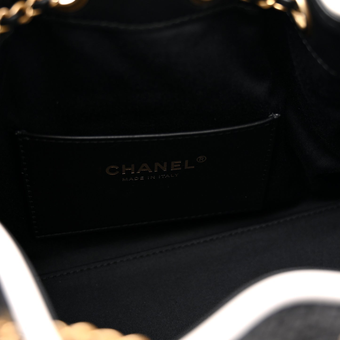 Chanel Braided Raffia Calfskin Mini Chanel 25 Handbag Black White 2026 – PRELOOV