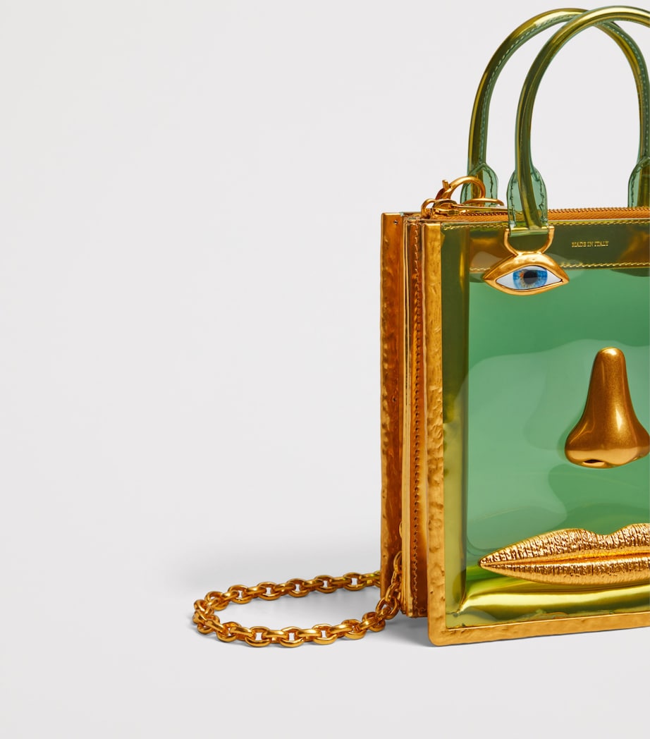 Schiaparelli Vinyl Face Top Handle Bag Pale Green – PRELOOV