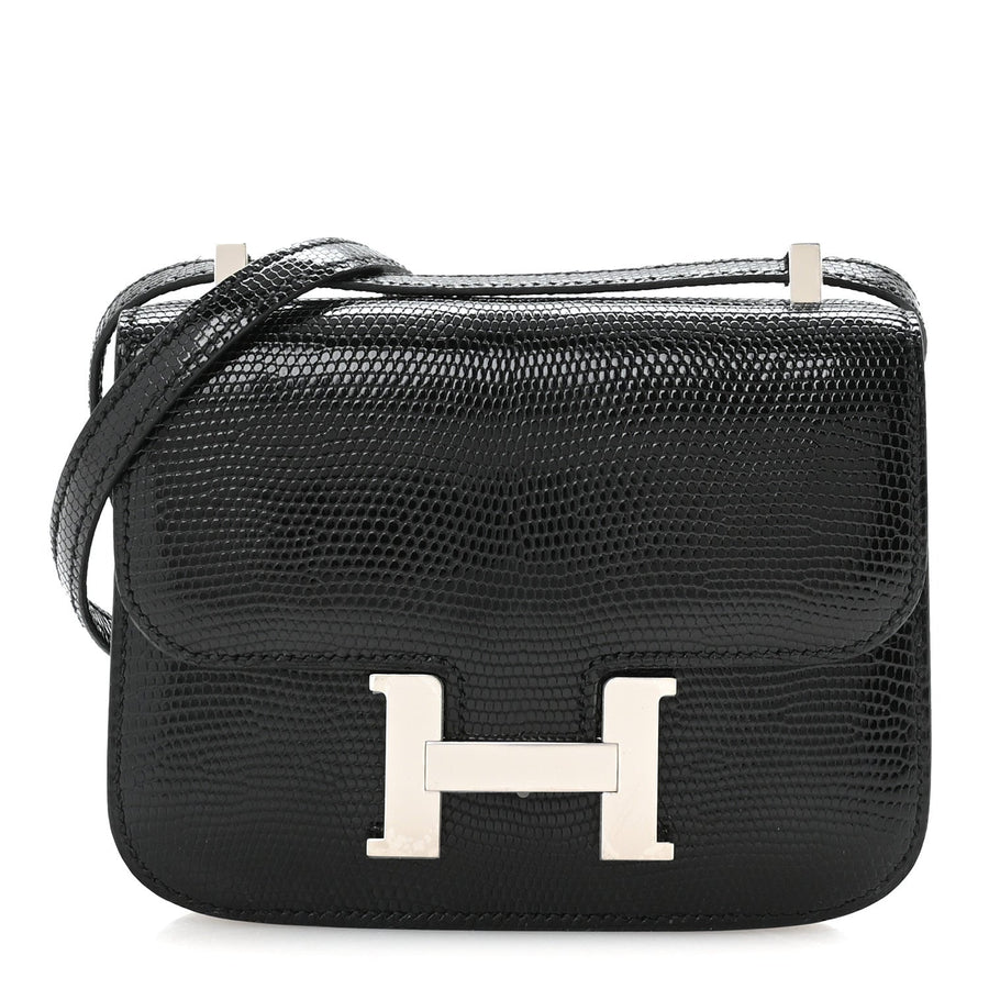 Hermès Lizard Niloticus Micro Constance 14 Black | PRELOOV