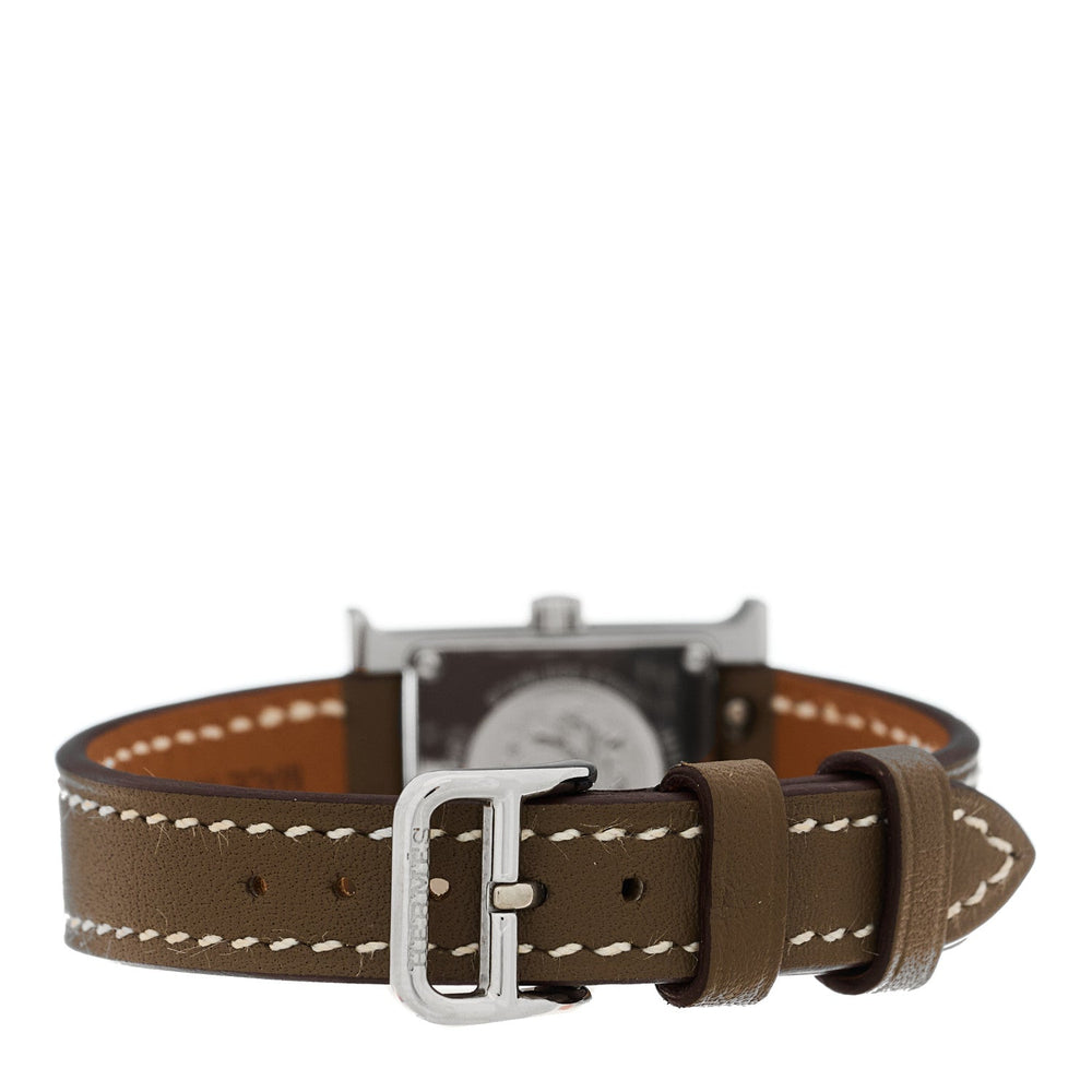 Hermes Heure H 17.2mm Watch Etoupe Swift image 3