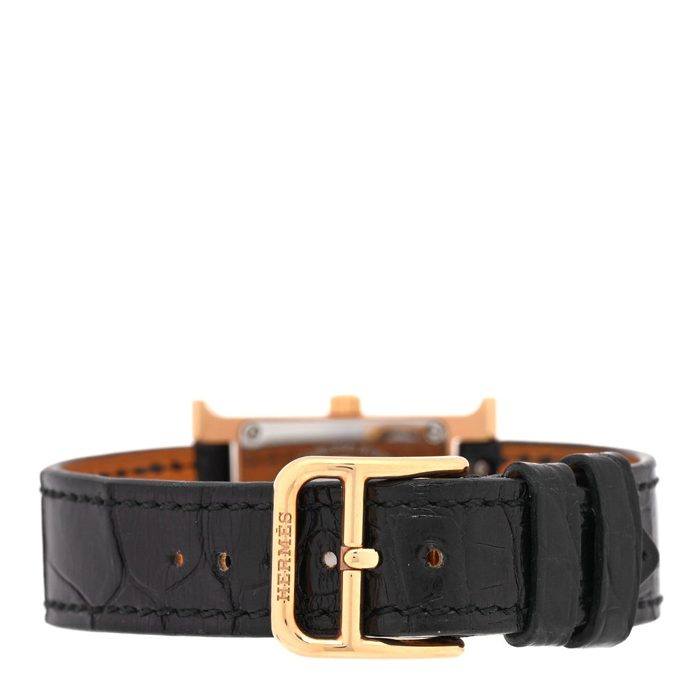 Hermes Heure H 21mm Watch Noir Alligator image 3