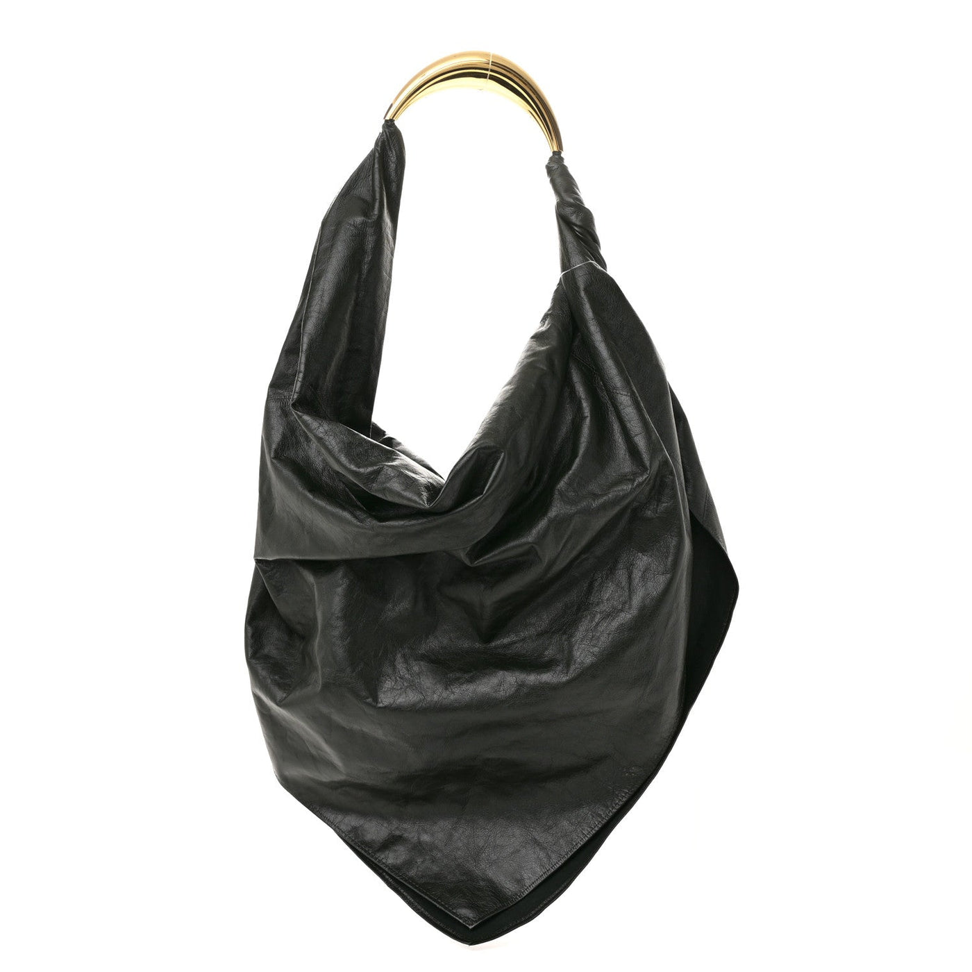 Bottega Veneta Calfskin Foulard Shoulder Bag Dark Green 2026 PRELOOV