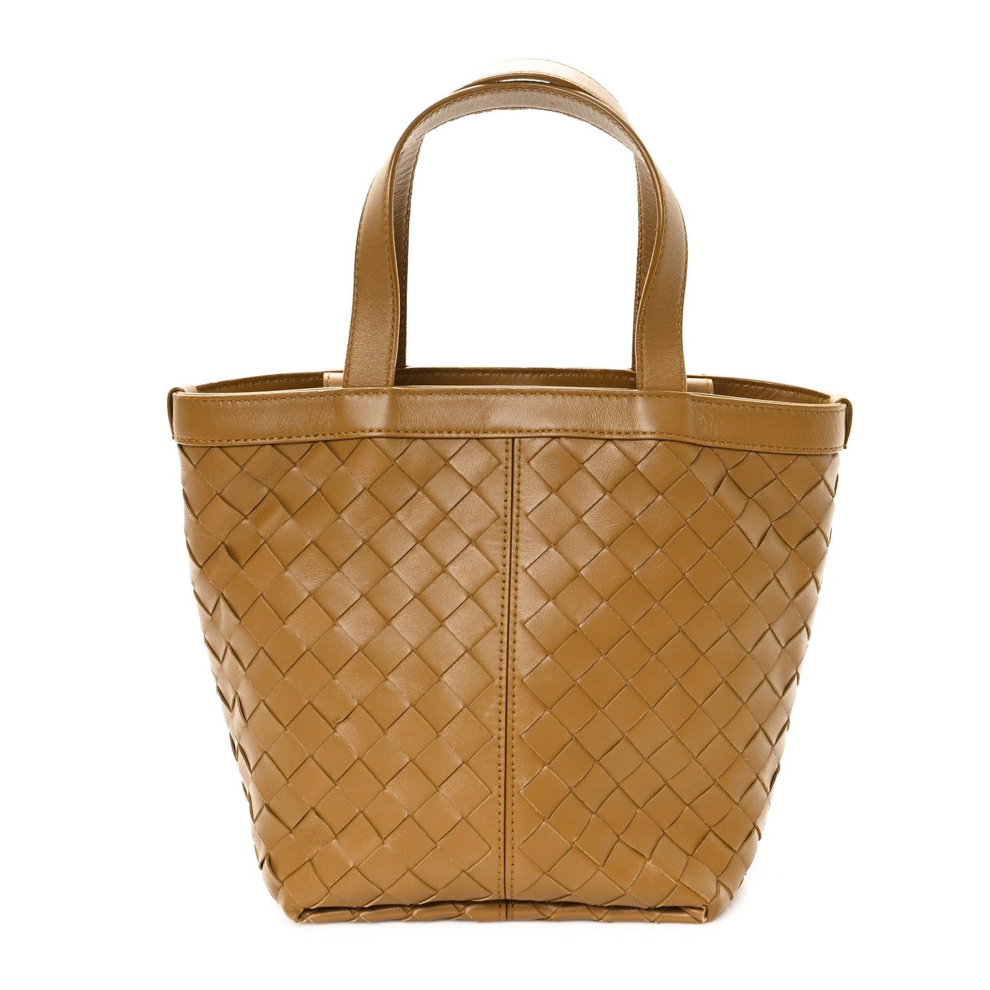 Bottega Veneta Nappa Intrecciato Small Flip Flap Tote Acorn Brass 2026 PRELOOV foto 1