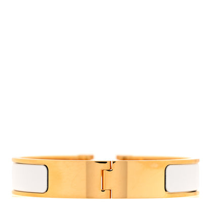 Hermes Narrow Clic Clac H Bracelet PM White image 3