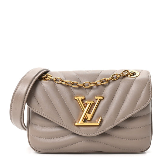 Louis Vuitton LV New Wave Chain Bag Taupe Calfskin image 1