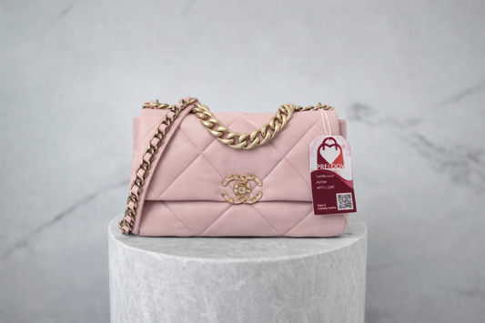 Chanel 19 Flap Bag Medium Light Pink Lambskin