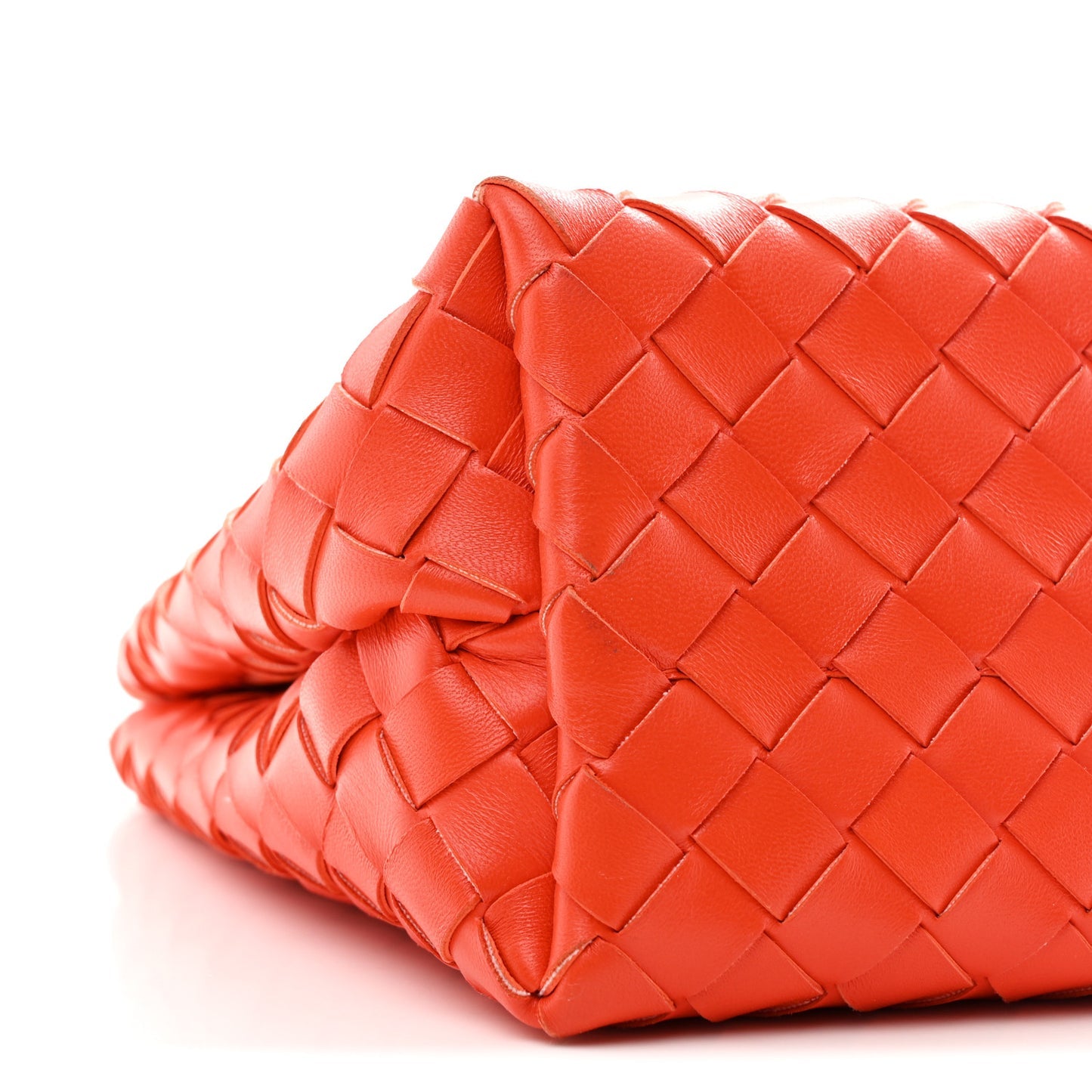 Bottega Veneta Small Andiamo With Chain Shoulder Bag Orange Nappa Intrecciato Gold Chain – PRELOOV