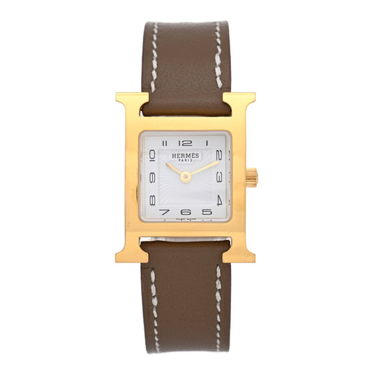 Hermes Heure H 21mm Watch Etoupe Swift image 1