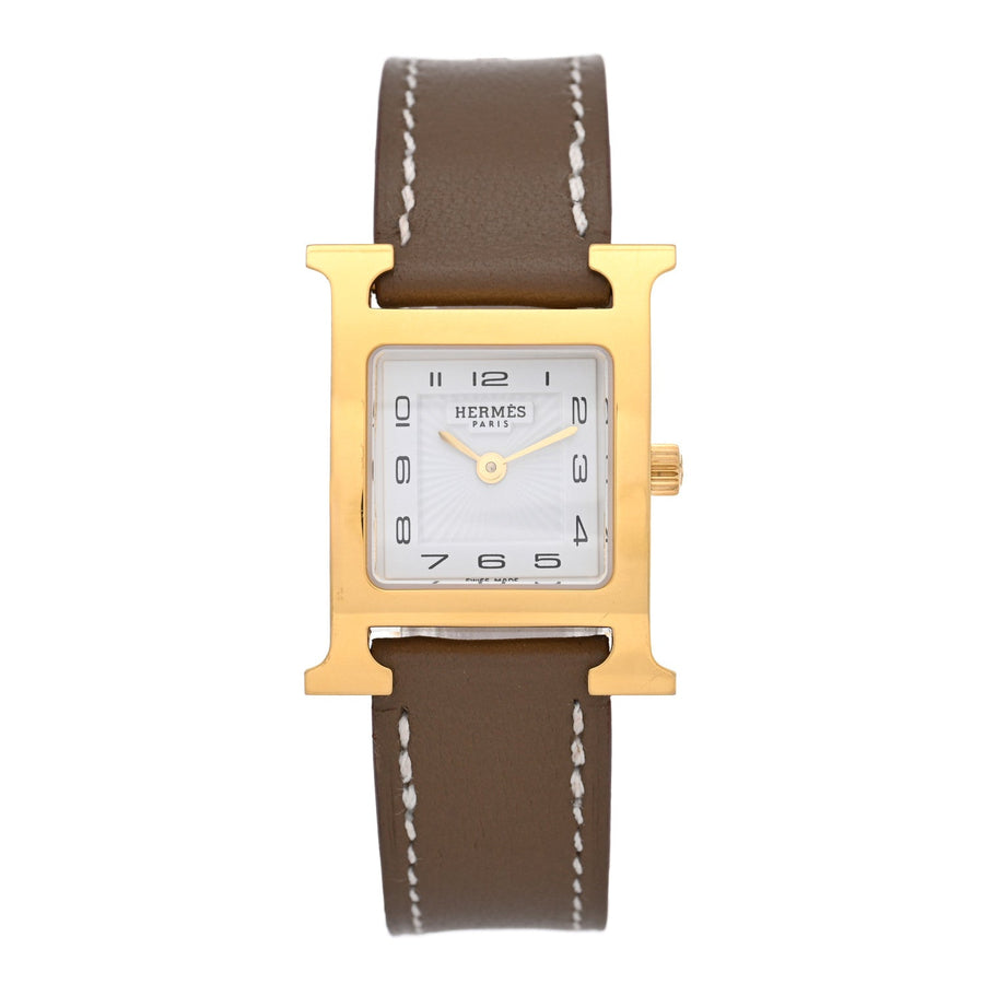 Hermes Heure H 21mm Watch Etoupe Swift – PRELOOV