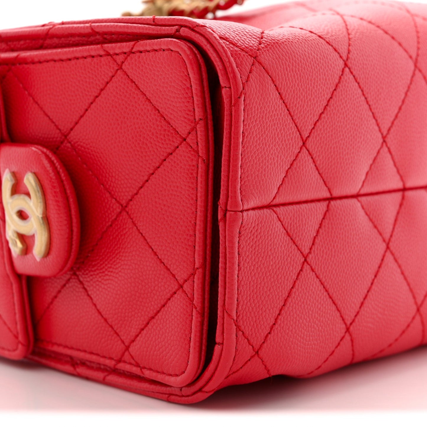 Chanel Caviar Quilted Mini Chanel 25 Handbag Red 2026 – PRELOOV
