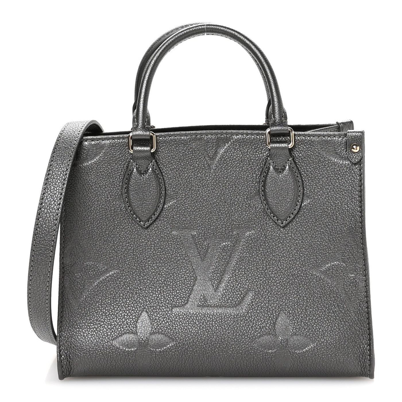 Louis Vuitton Onthego PM Gun Metal Empreinte Monogram Giant – PRELOOV