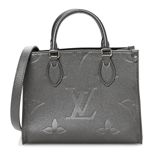 Louis Vuitton Onthego PM Gun Metal Empreinte Monogram Giant image 1