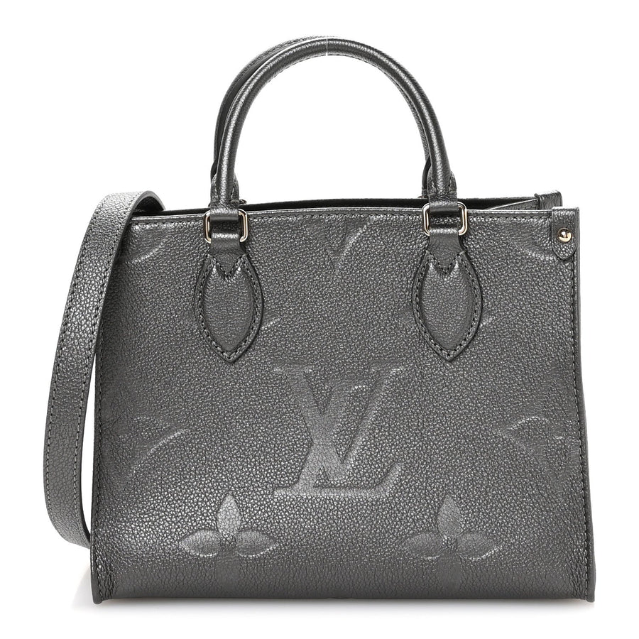 Louis Vuitton Onthego PM Gun Metal Empreinte Monogram Giant – PRELOOV
