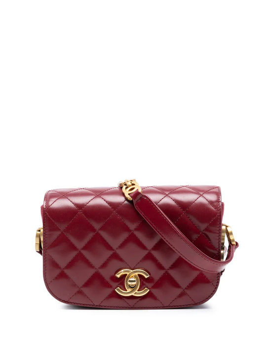 Chanel My Sweet CC Flap Mini Calfskin Crossbody Bag Red 2021–2025 image 1 – PRELOOV