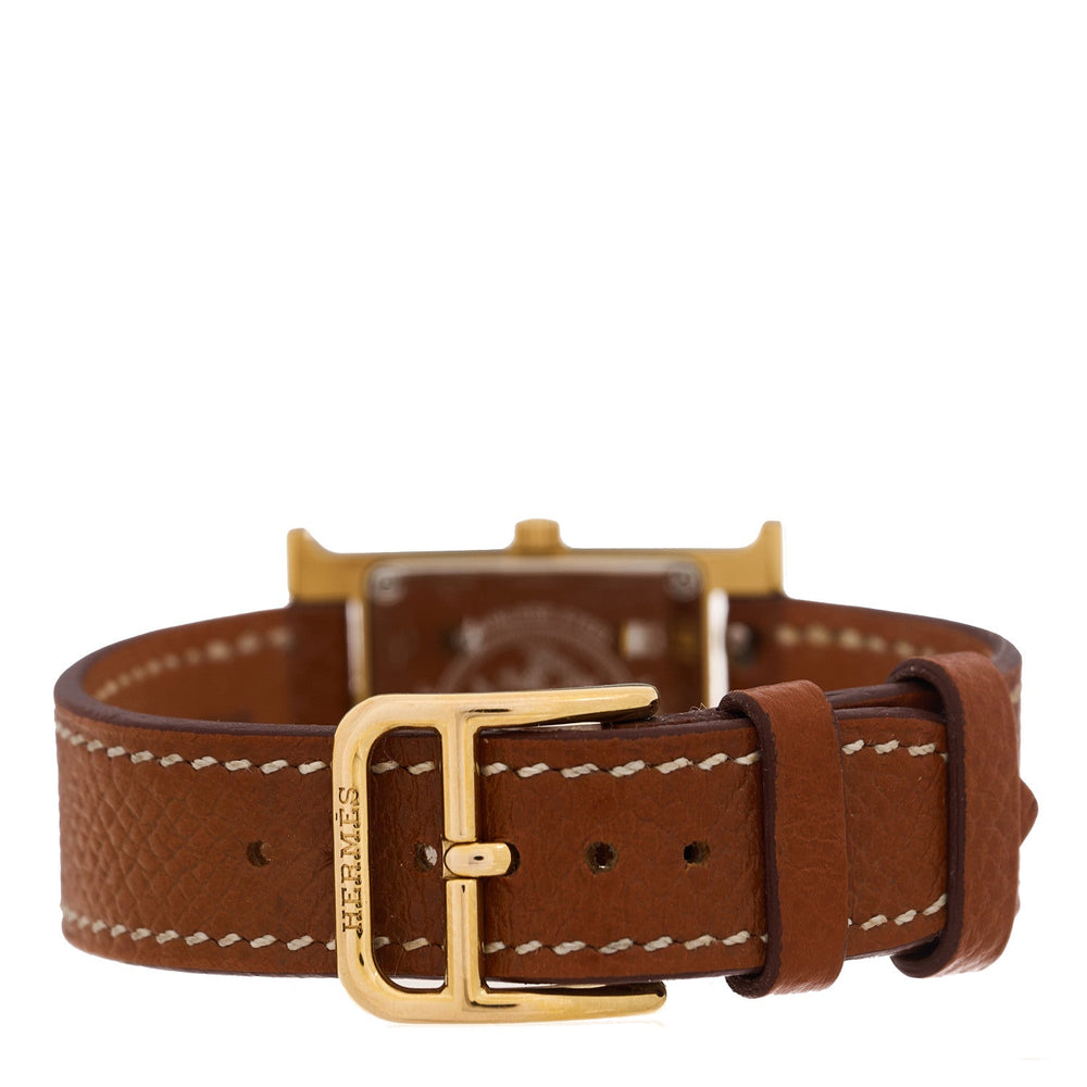 Hermes Heure H 21mm Watch Gold Epsom image 3