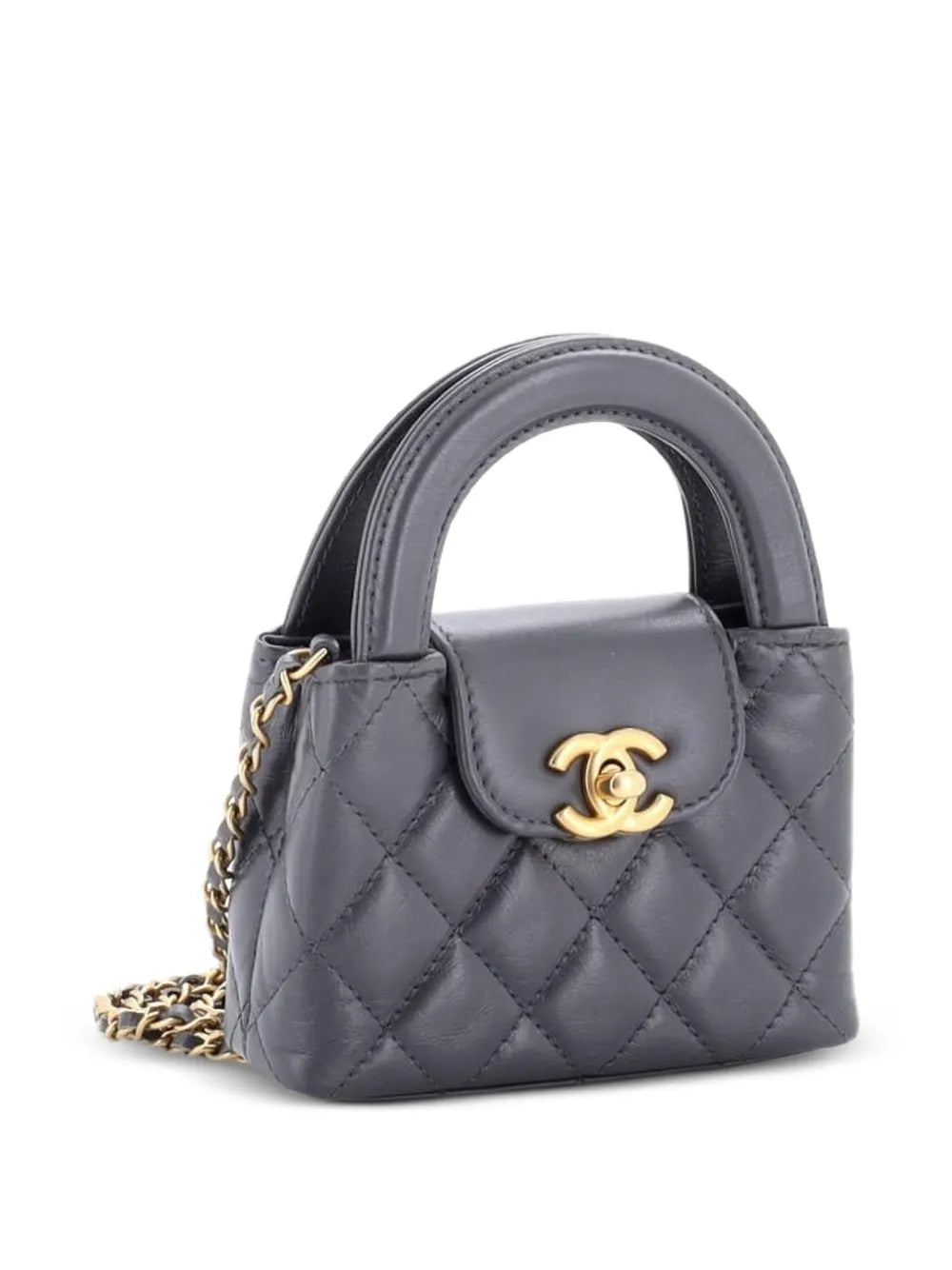 Chanel Kelly Quilted Calfskin Top Handle Crossbody Bag Grey 2025 image 4 – PRELOOV