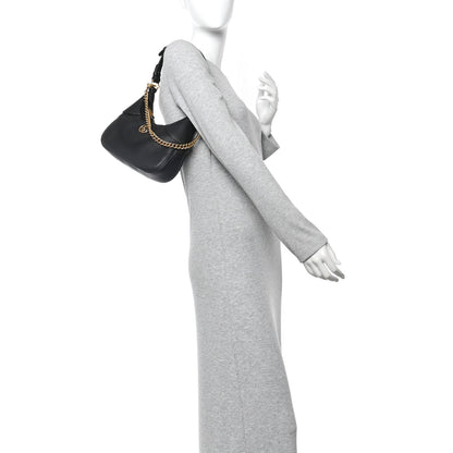 Gucci Small Aphrodite Shoulder Bag Black Goatskin image 2