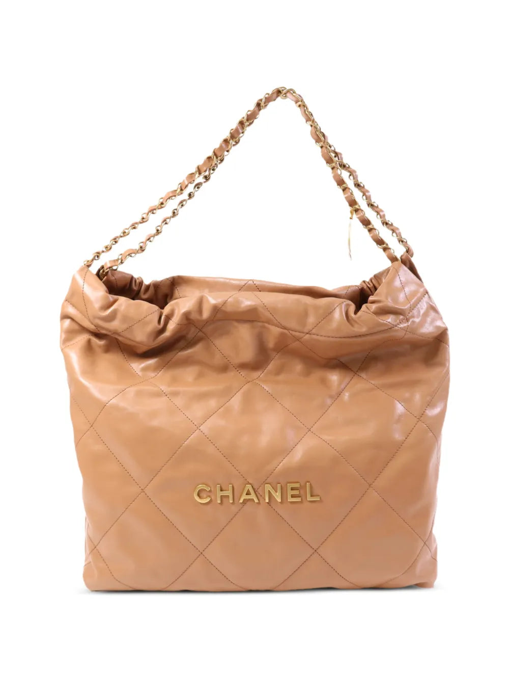 Chanel 22 Shoulder Bag Brown Calfskin Leather Gold Hardware – PRELOOV