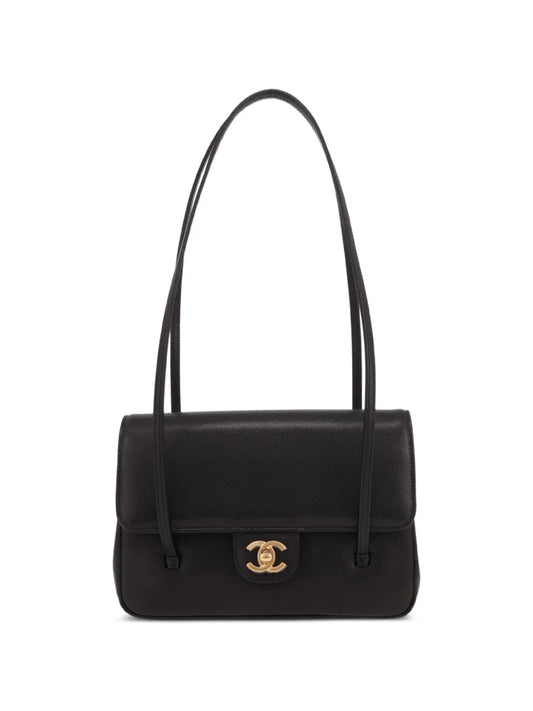 Chanel Small Sac à Rabat Shoulder Bag Black Grained Leather Gold Hardware 2026 – PRELOOV