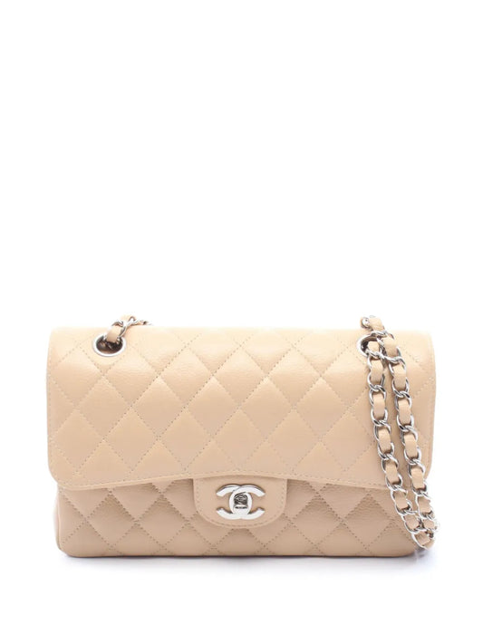 Chanel Classic Double Flap Small Beige Caviar Leather Silver Hardware 2021–2026 – PRELOOV