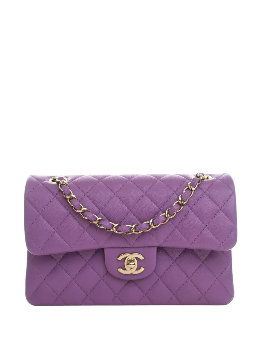 Chanel Classic Double Flap Small Purple Caviar Leather 2021–2026 – PRELOOV