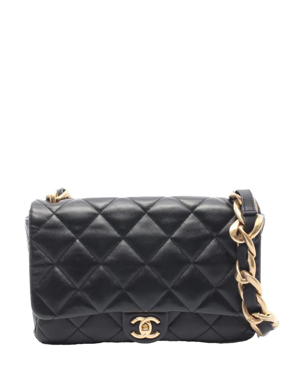 Chanel Funky Town Flap Large Shoulder Bag Black Lambskin Quilted 2021–2026 – PRELOOV