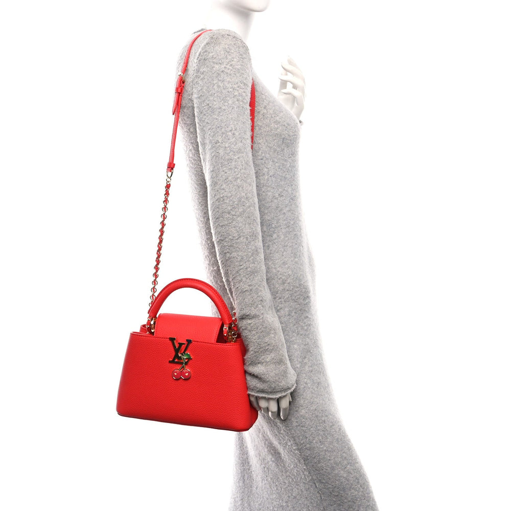 Louis Vuitton LV x TM Cerises Capucines BB Rouge Taurillon image 2
