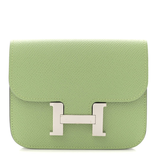 Hermès Constance Slim Wallet Vert Criquet Epsom - PRELOOV