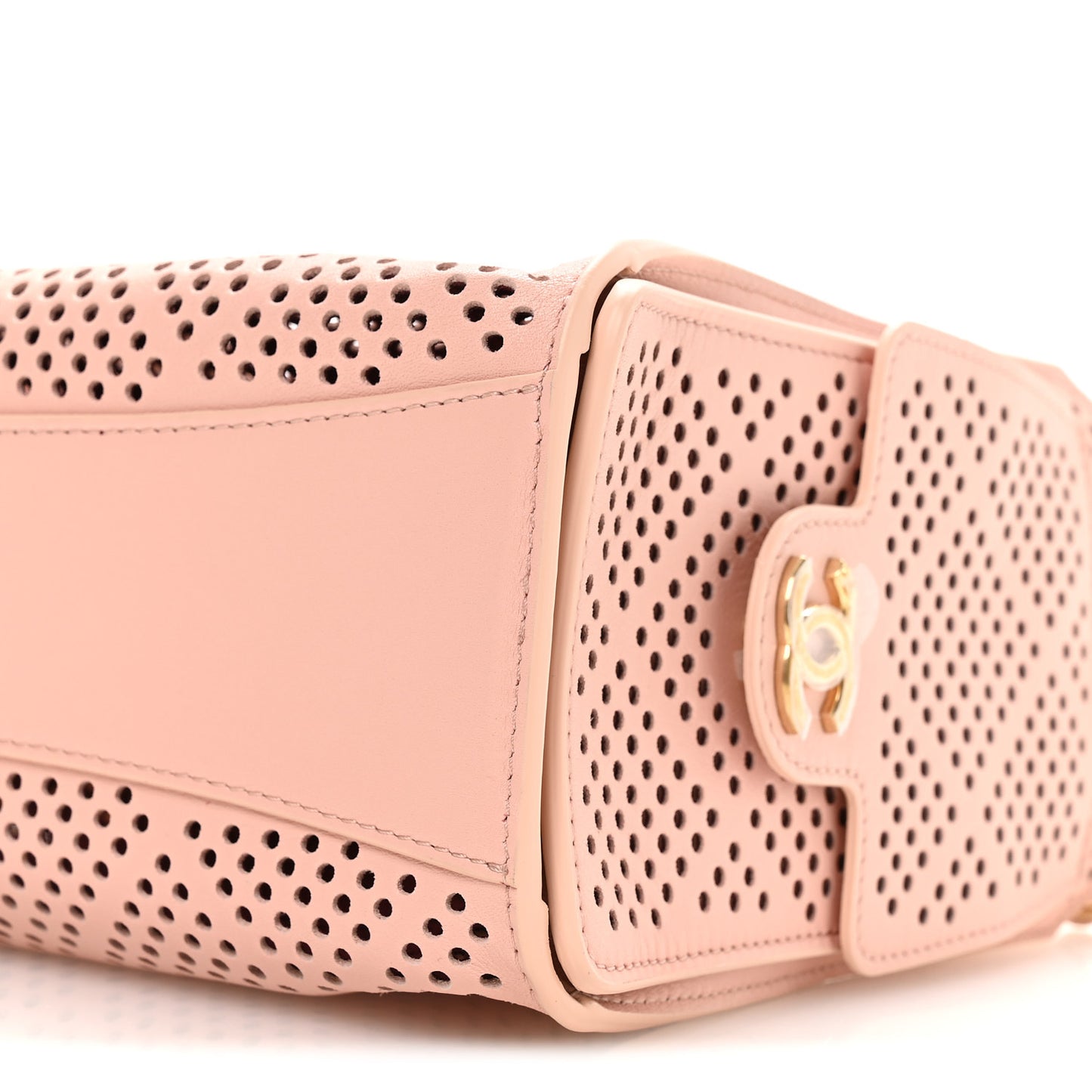 Chanel Perforated Calfskin Quilted Mini Chanel 25 Handbag Light Pink 2026 – PRELOOV